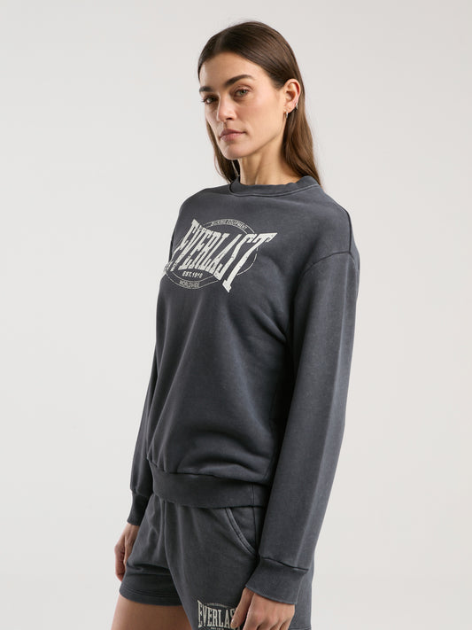 Everlast Authentic Boxing Wmn Antrasit Kadın Sweatshirt
