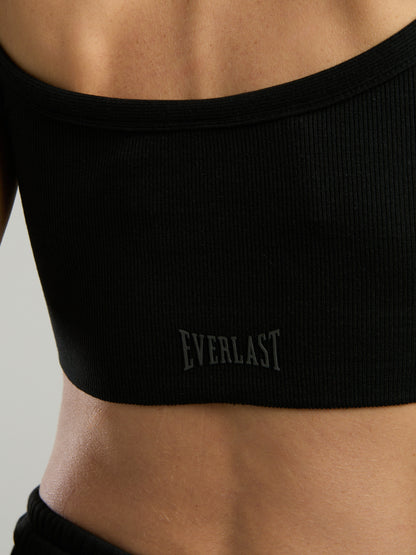 Ever Relaxed Rib Siyah Kadın Atlet Büstiyer
