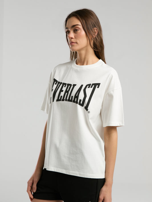 Ever Classics Wmn Oversize Beyaz Kadın Tişört