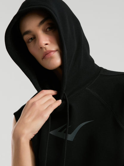 Ever Classics Wmn Siyah Kadın Crop Kapüşonlu Kolsuz Sweatshirt