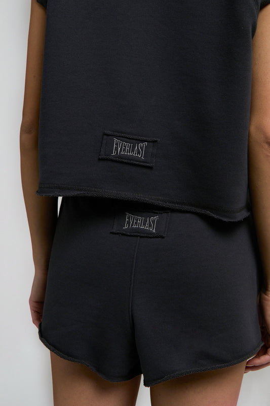 Ever Classics Wmn Füme Kadın Crop Kapüşonlu Kolsuz Sweatshirt