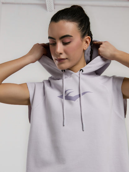Ever Classics Wmn Lila Kadın Crop Kapüşonlu Kolsuz Sweatshirt