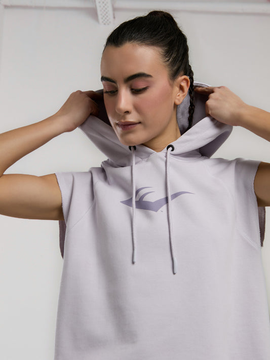 Ever Classics Wmn Lila Kadın Crop Kapüşonlu Kolsuz Sweatshirt