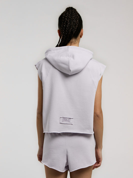 Ever Classics Wmn Lila Kadın Crop Kapüşonlu Kolsuz Sweatshirt