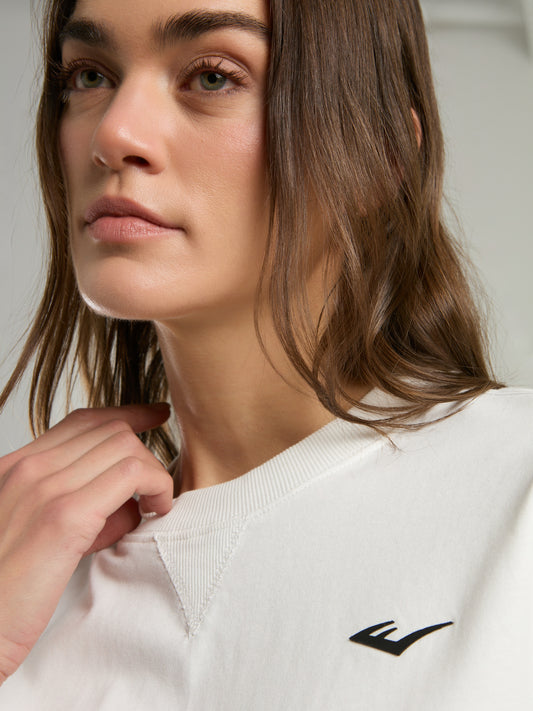 Ever Classics Wmn Comfort Beyaz Kadın Crop Tişört