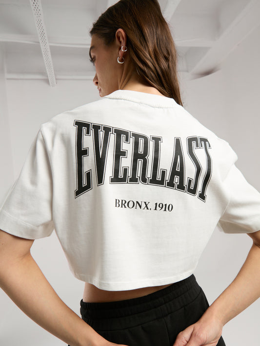 Ever Classics Wmn Comfort Beyaz Kadın Crop Tişört