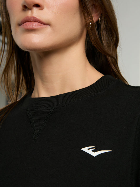 Ever Classics Wmn Comfort Siyah Kadın Crop Tişört