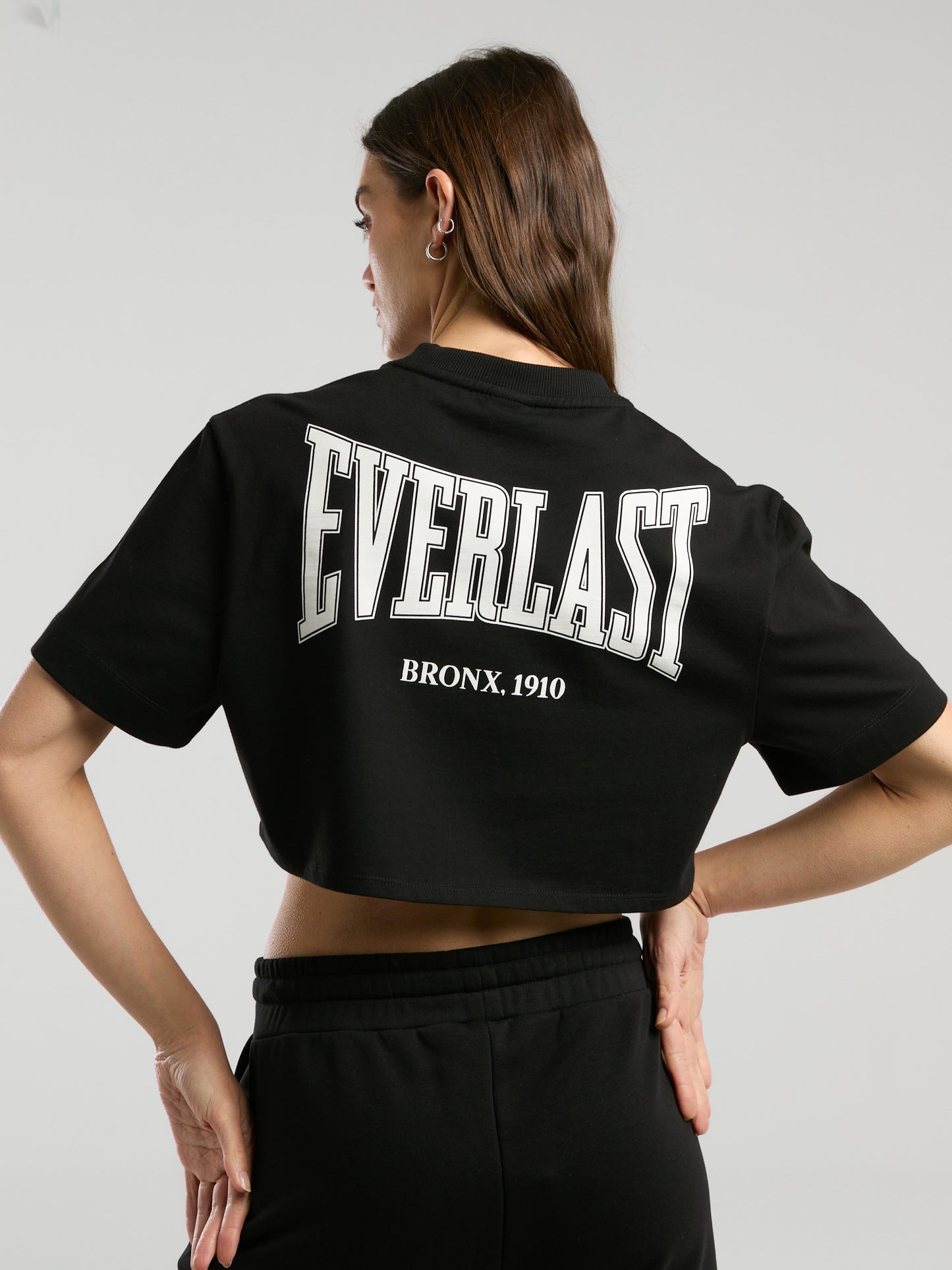Ever Classics Wmn Comfort Siyah Kadın Crop Tişört