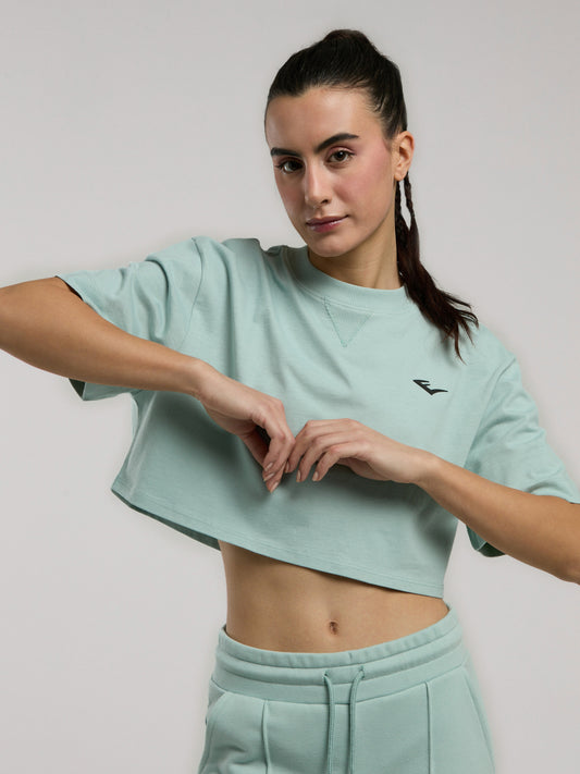 Ever Classics Wmn Comfort Su Yeşili Kadın Crop Tişört