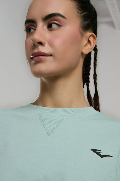 Ever Classics Wmn Comfort Su Yeşili Kadın Crop Tişört