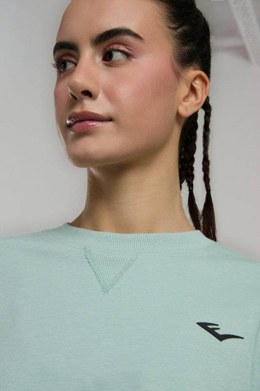 Ever Classics Wmn Comfort Su Yeşili Kadın Crop Tişört