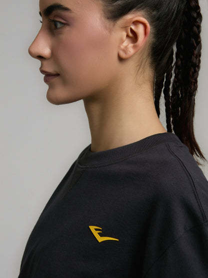 Ever Classics Wmn Comfort Füme Kadın Crop Tişört