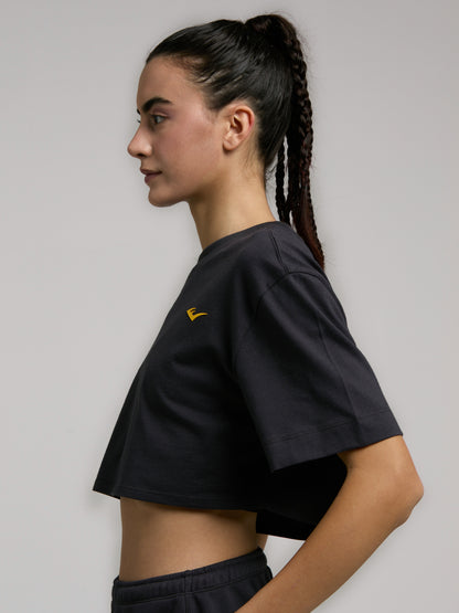 Ever Classics Wmn Comfort Füme Kadın Crop Tişört