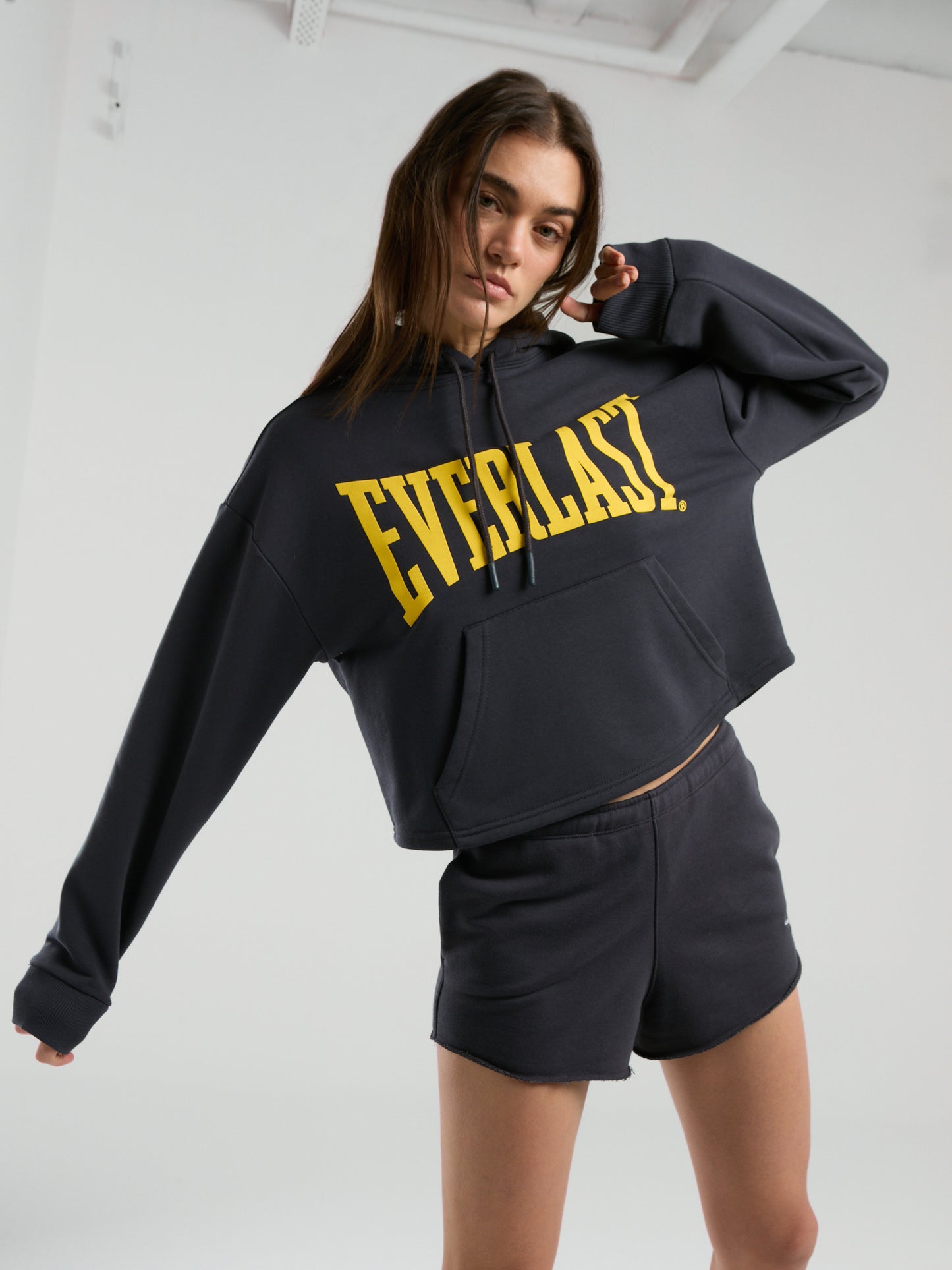 Ever Classics Wmn Füme Kadın Kapüşonlu Sweatshirt