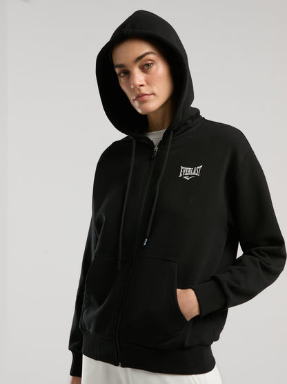 Ever Classics Wmn Siyah Kadın Kapüşonlu Full Zip Sweatshirt