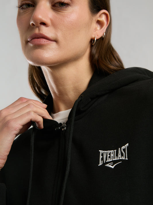 Ever Classics Wmn Siyah Kadın Kapüşonlu Full Zip Sweatshirt