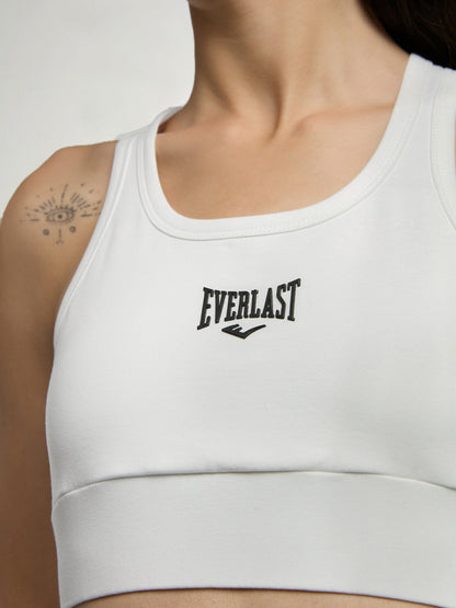 Ever Essentials Beyaz Kadın Pamuk Sporcu Sütyeni