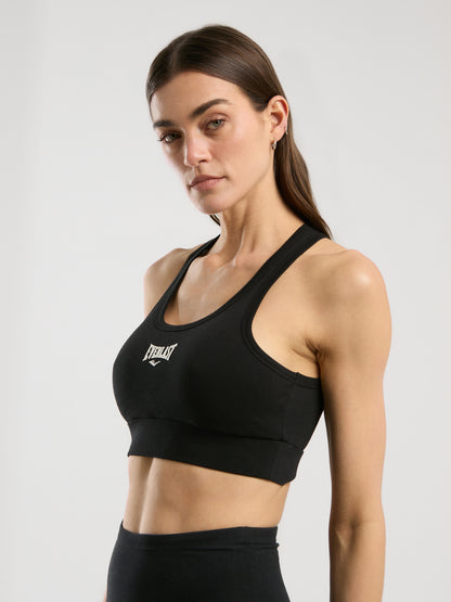 Ever Essentials Siyah Kadın Pamuk Sporcu Sütyeni