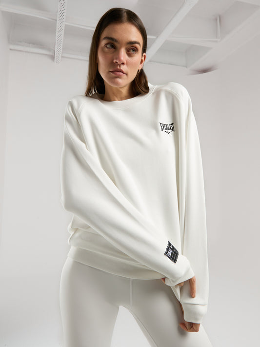 Ever Essentials Beyaz Kadın Sweatshirt