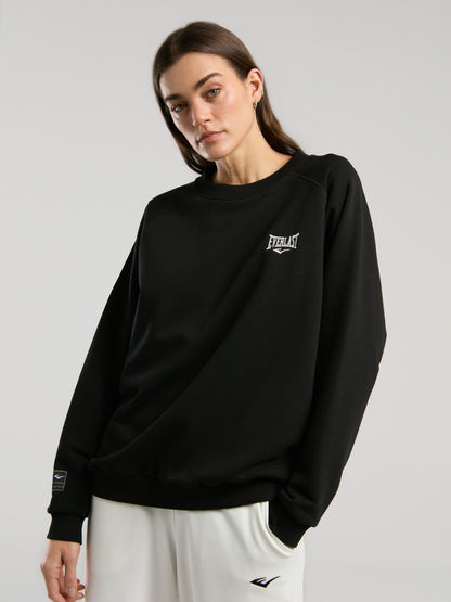 Ever Essentials Siyah Kadın Sweatshirt