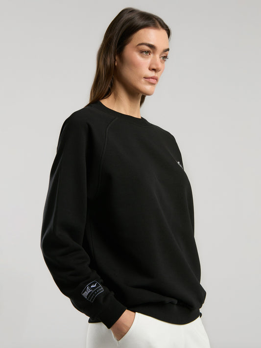 Ever Essentials Siyah Kadın Sweatshirt