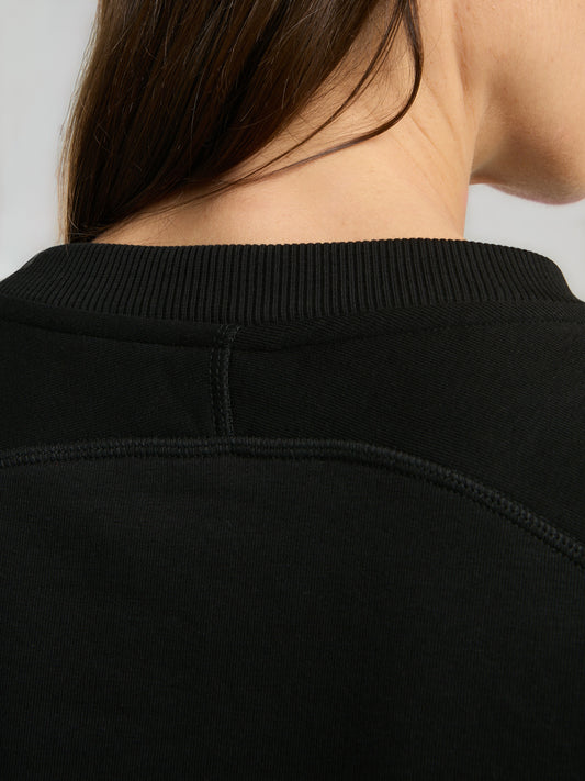 Ever Essentials Siyah Kadın Sweatshirt