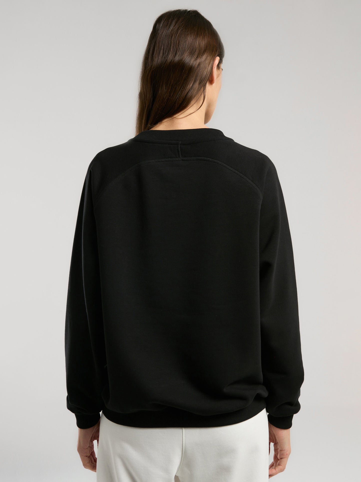 Ever Essentials Siyah Kadın Sweatshirt