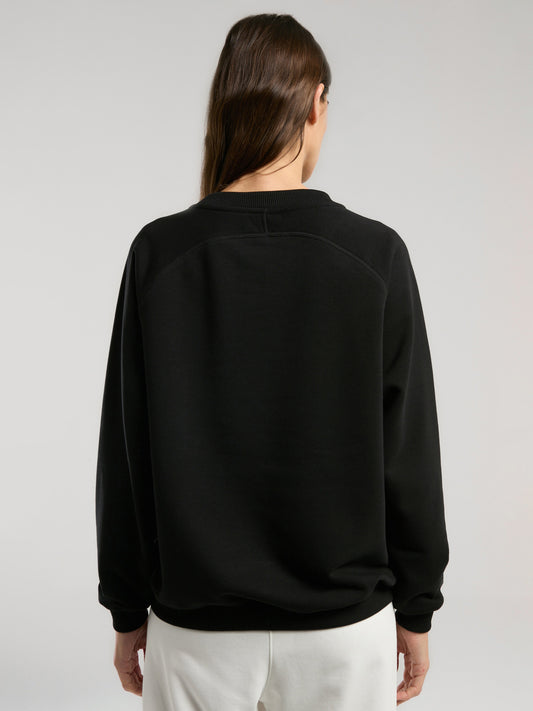 Ever Essentials Siyah Kadın Sweatshirt