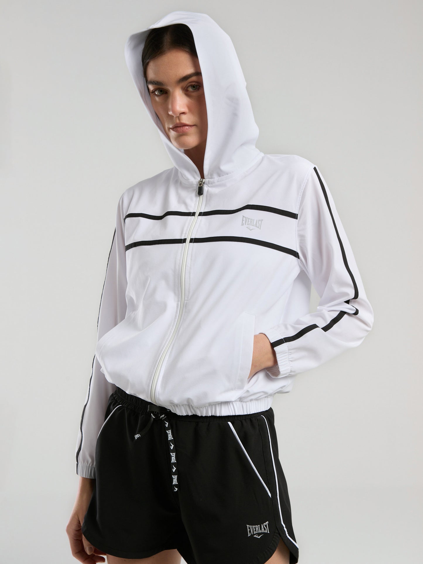 Everlast 1910 Training Wmn Beyaz Kadın Kapüşonlu Sweatshirt