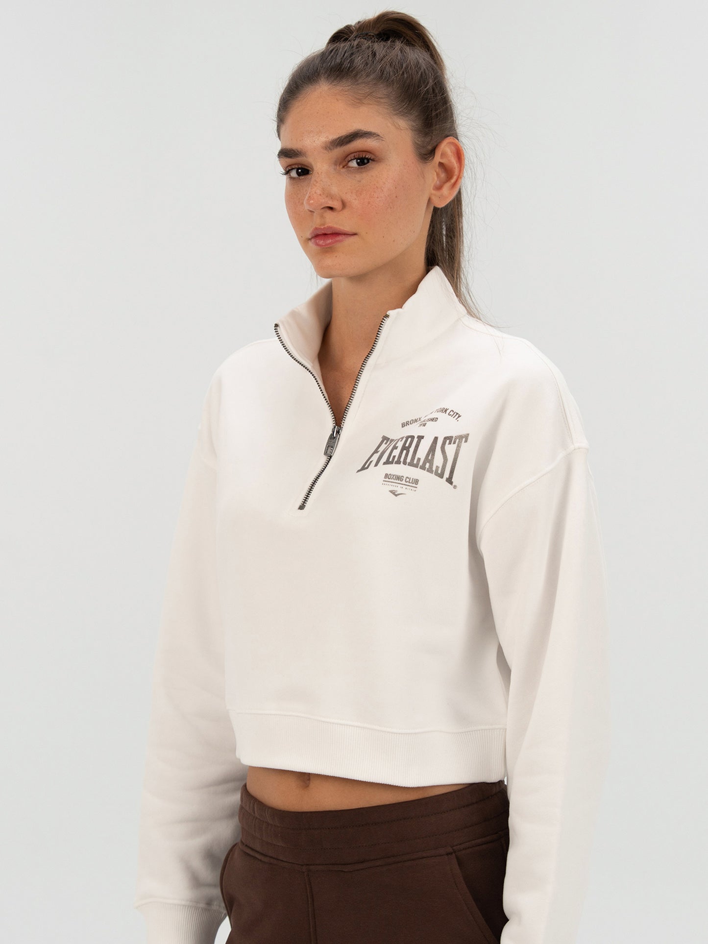 Everlast Bronx NYC Beyaz Kadın Sweatshirt