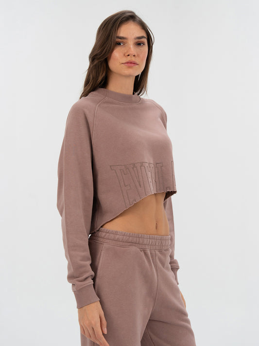 Everlast Cool Relax Wmn Vizon Kadın Crop Sweatshirt
