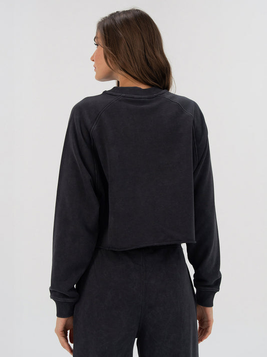 Everlast Cool Relax Wmn Antrasit Kadın Crop Sweatshirt