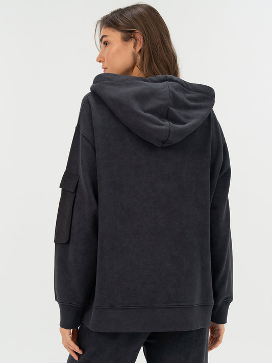 Everlast Cool Relax Wmn Antrasit Kadın Full Zip Kapişonlu Sweatshirt