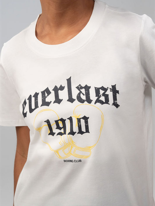 Everlast Graphic Boxing Collection Comfort Fit Beyaz Kadın Tişört