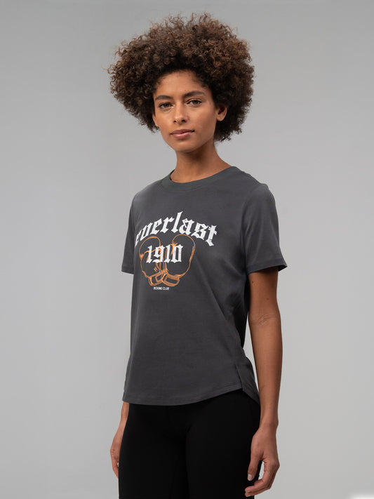 Everlast Graphic Boxing Collection Comfort Fit Füme Kadın Tişört