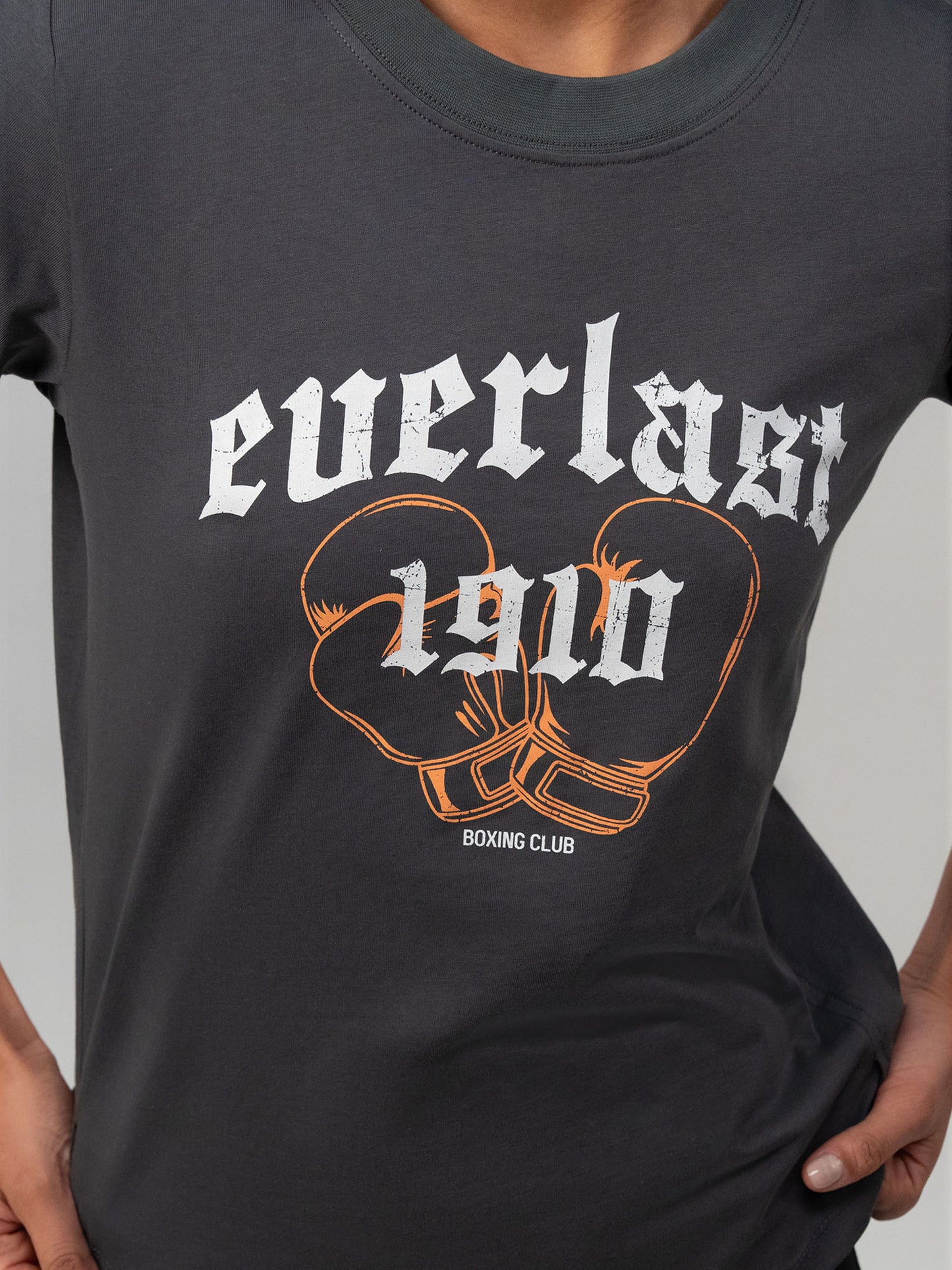 Everlast Graphic Boxing Collection Comfort Fit Füme Kadın Tişört