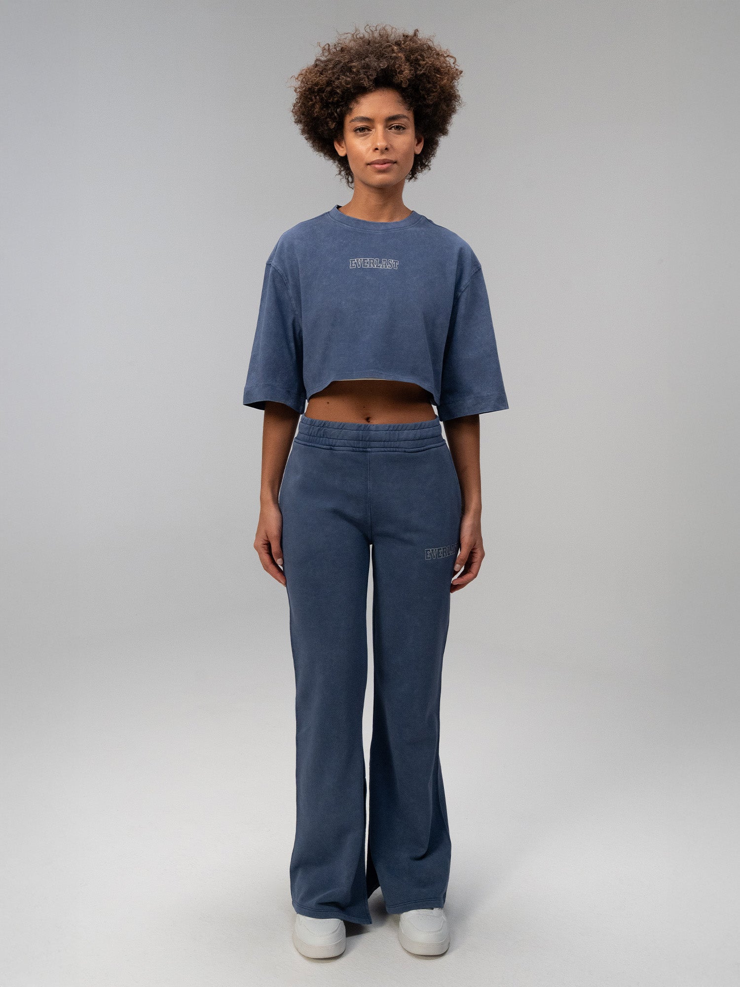 Everlast Giant Logo Oversize İndigo Kadın Eşofman Altı