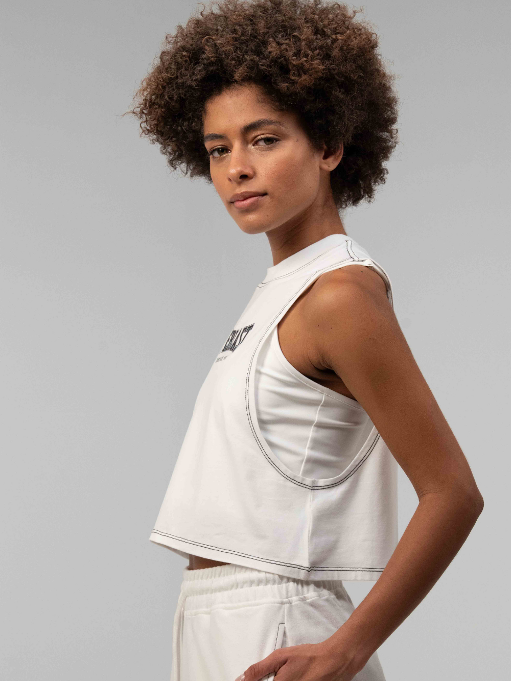 Everlast Dot Collection Comfort Fit Beyaz Kadın Atlet