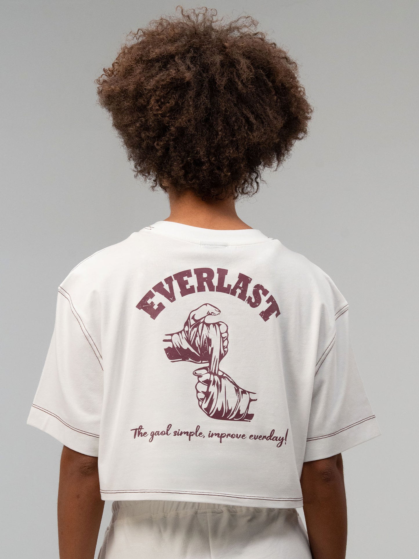 Everlast Graphic Collection Comfort Fit Beyaz Kadın Tişört