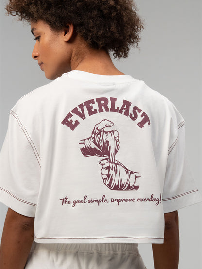 Everlast Graphic Collection Comfort Fit Beyaz Kadın Tişört
