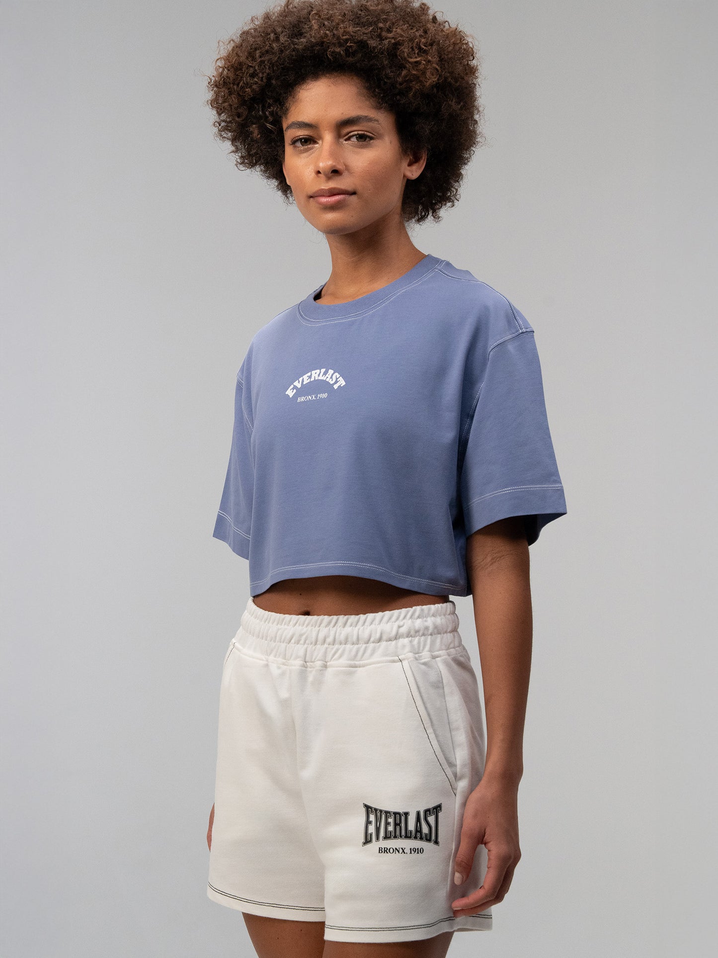 Everlast Graphic Colleciton Comfort Fit İndigo Kadın Tişört