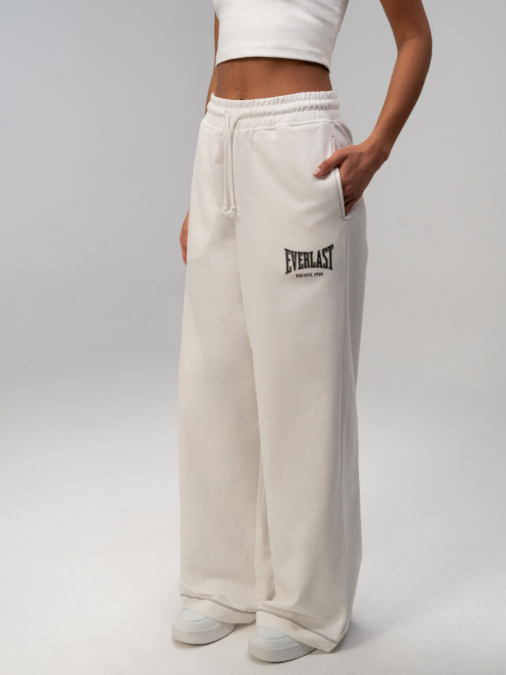 Everlast Dot Collection Oversize Beyaz Kadın Eşofman Altı