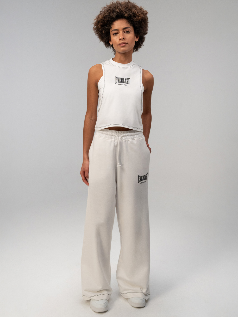Everlast Dot Collection Oversize Beyaz Kadın Eşofman Altı